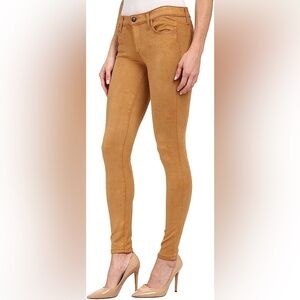 Joes Jeans Women's Flawless Faux Suede Icon Skinny Jean tan brown size 30